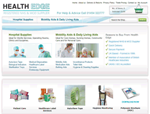 Tablet Screenshot of healthedgeconsumables.com